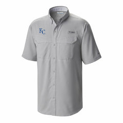 Kansas City Royals Omni-Wick Low Drag Offshore Button-Up Shirt Gray