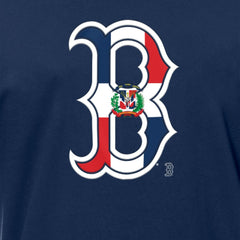 Boston Red Sox Dominican Republic Flag Logo T-Shirt Navy