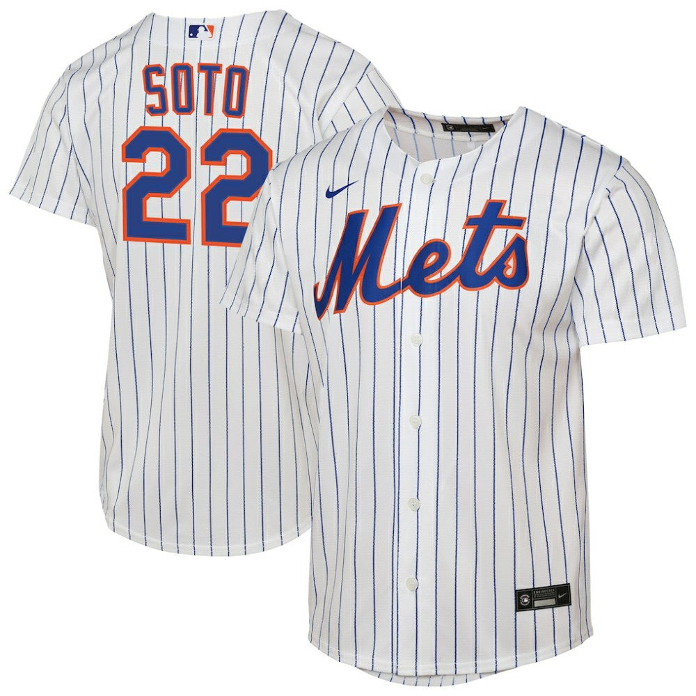 Juan Soto New York Mets Youth Home Replica Jersey White