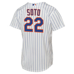 Juan Soto New York Mets Youth Home Replica Jersey White