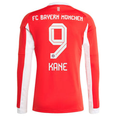 Harry Kane Bayern Munich 2025/26 Home Replica Long Sleeve Jersey - Red cheap