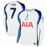 Son Heung-Min Tottenham Hotspur 2025/26 Home Replica Long Sleeve Jersey Sale - White
