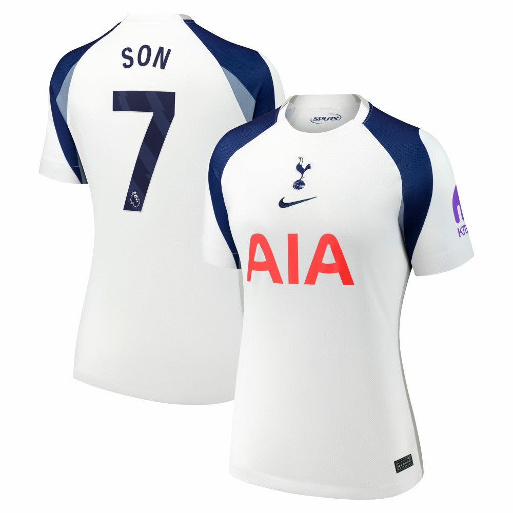 Son Heung-Min Tottenham Hotspur Women's 2025/26 Home Replica Jersey - White cheap