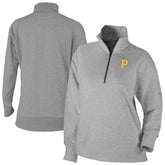 Pittsburgh Pirates Women's Birchwood Hills Quarter-Zip Pullover Gray