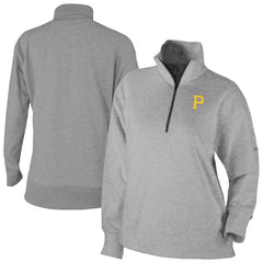 Pittsburgh Pirates Women's Birchwood Hills Quarter-Zip Pullover Gray