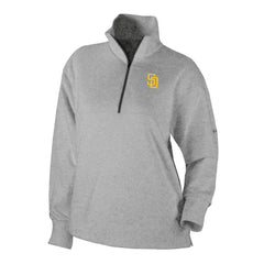 San Diego Padres Women's Birchwood Hills Quarter-Zip Pullover Gray