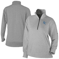 Kansas City Royals Women's Birchwood Hills Quarter-Zip Pullover Gray