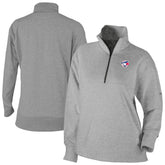 Toronto Blue Jays Women's Birchwood Hills Quarter-Zip Pullover Gray