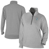 Seattle Mariners Women's Birchwood Hills Quarter-Zip Pullover Gray