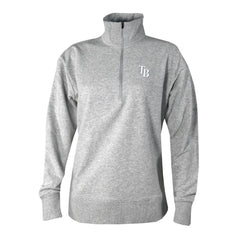 Tampa Bay Rays Women's Birchwood Hills Quarter-Zip Pullover Gray
