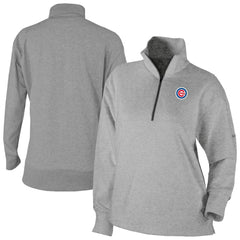 Chicago Cubs Women's Birchwood Hills Quarter-Zip Pullover Gray