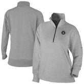 Milwaukee Brewers Women's Birchwood Hills Quarter-Zip Pullover Gray