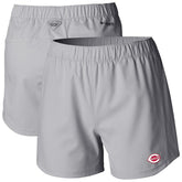 Cincinnati Reds Women's Tamiami Pull-On Shorts Gray