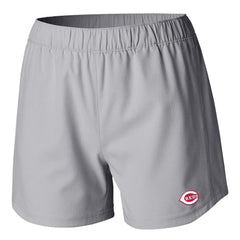 Cincinnati Reds Women's Tamiami Pull-On Shorts Gray