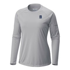 Detroit Tigers Tidal Tee II Long Sleeve T-Shirt Gray