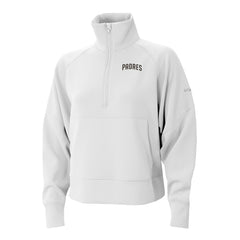 San Diego Padres Women's Wickhams Hills Raglan Omni-Wick Quarter-Zip Pullover White