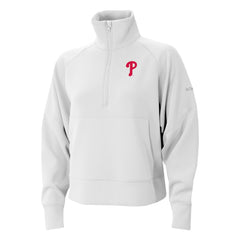 Philadelphia Phillies Women's Wickhams Hills Raglan Omni-Wick Quarter-Zip Pullover White