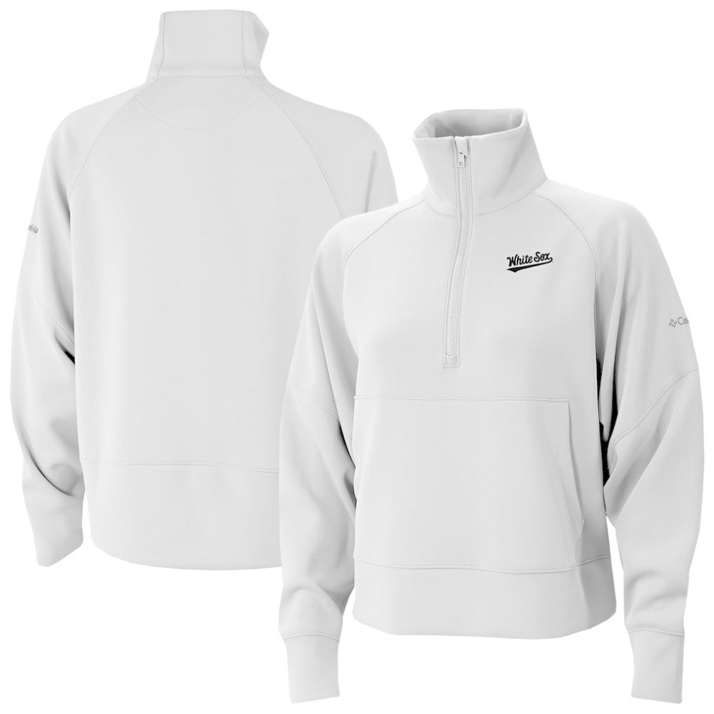 Chicago White Sox Women's Wickhams Hills Raglan Omni-Wick Quarter-Zip Pullover White