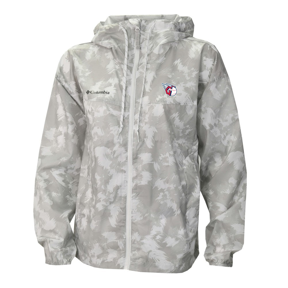 Cleveland Guardians Women's Flash Challenger Full-Zip Hoodie Windbreaker Jacket Gray/White