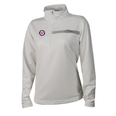 Washington Nationals Women's Skiff Guide Fleece Half-Zip Pullover Jacket White