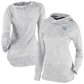 Kansas City Royals Women's Omni-Wick Sunday Ball Raglan Pullover Hoodie White