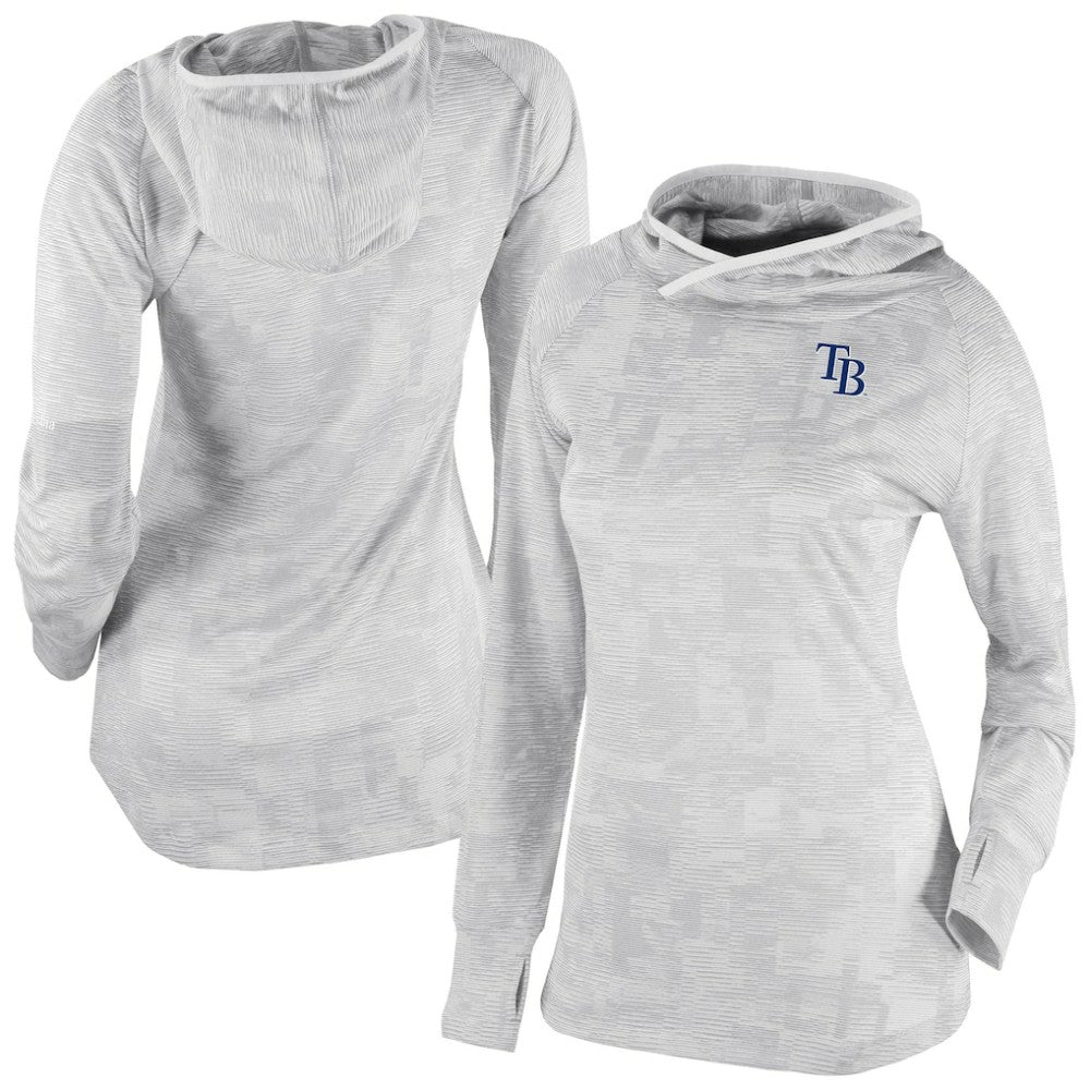 Tampa Bay Rays Women's Omni-Wick Sunday Ball Raglan Pullover Hoodie White