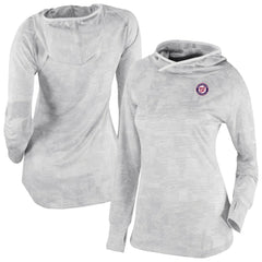 Washington Nationals Women's Omni-Wick Sunday Ball Raglan Pullover Hoodie White