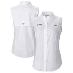 Houston Astros Women's Tamiami Sleeveless Shirt White