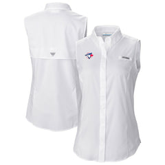Toronto Blue Jays Women's Tamiami Sleeveless Shirt White