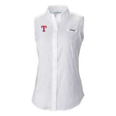 Texas Rangers Women's Tamiami Sleeveless Shirt White