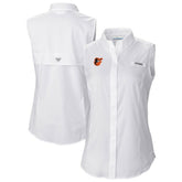 Baltimore Orioles Women's Tamiami Sleeveless Shirt White