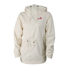 Atlanta Braves Women's Lily Park Full-Zip Rain Jacket Cream