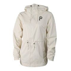 Pittsburgh Pirates Women's Lily Park Full-Zip Rain Jacket Cream