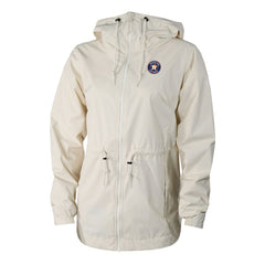 Houston Astros Women's Lily Park Full-Zip Rain Jacket Cream