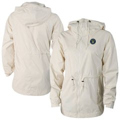 Milwaukee Brewers Women's Lily Park Full-Zip Rain Jacket Cream