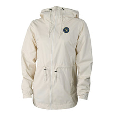 Milwaukee Brewers Women's Lily Park Full-Zip Rain Jacket Cream