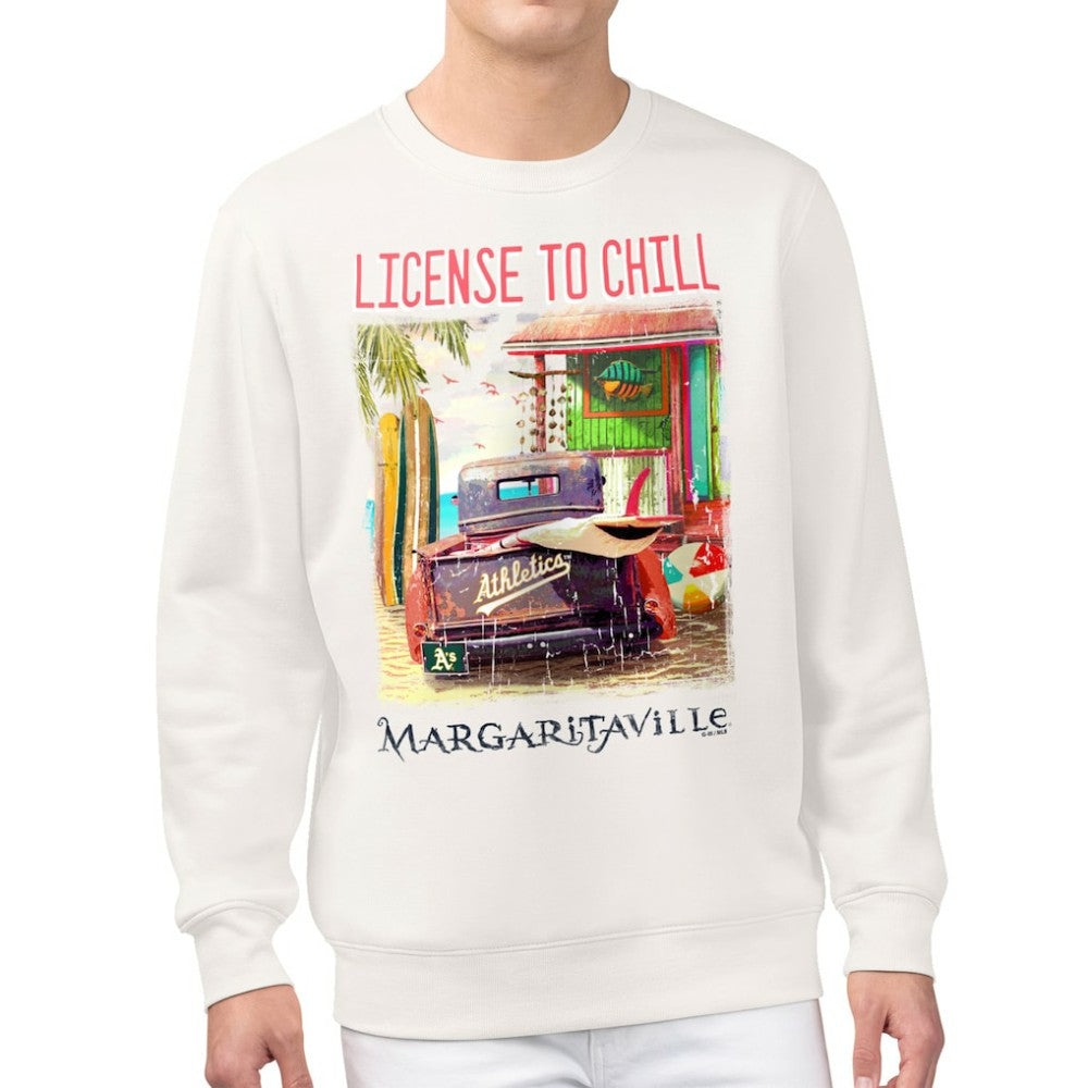 Athletics Margaritaville License to Chill Fleece Sweatshirt Cream