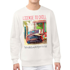 Seattle Mariners Margaritaville License to Chill Fleece Sweatshirt Cream