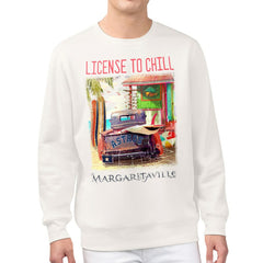Houston Astros Margaritaville License to Chill Fleece Sweatshirt Cream