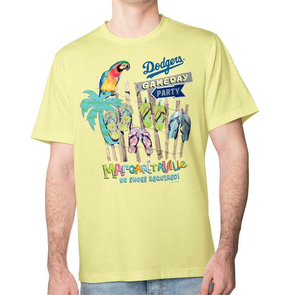 Los Angeles Dodgers Margaritaville Gameday Party T-Shirt Yellow