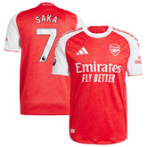 Bukayo Saka Arsenal 2025/26 Home Player Jersey on sale - Red