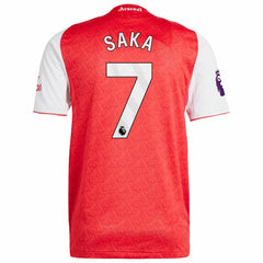 Bukayo Saka Arsenal 2025/26 Home Player Jersey - Red discount