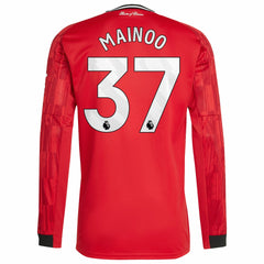 Kobbie Mainoo Manchester United Home 2025/26 Replica Player Long Sleeve Jersey - Red for sale
