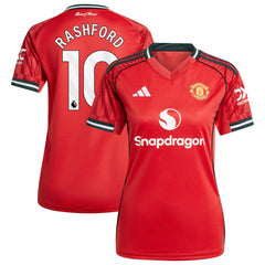 Marcus Rashford Manchester United Women's Home 2025/26 Replica Player Jersey Discount - Red