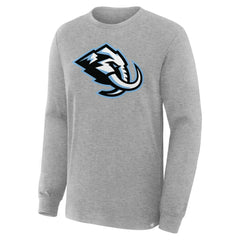 Utah Mammoth Fanatics Primary Logo Legacy Long Sleeve T-Shirt - Heather Gray T-shirts