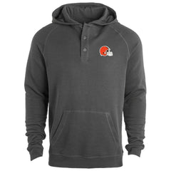 Cleveland Browns Dunbrooke Montana Raglan Thermal Hoodie - Gray online