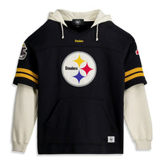 Pittsburgh Steelers '47 Big & Tall Split Zone Cornerback V-Neck Hoodie - Black online
