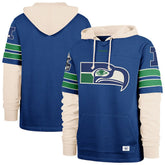 Seattle Seahawks '47 Big & Tall Split Zone Cornerback Hoodie - Royal cheap
