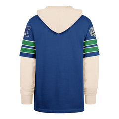 Seattle Seahawks '47 Big & Tall Split Zone Cornerback Hoodie - Royal cheap