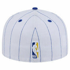 Golden State Warriors Wordmark Pinstripe 59FIFTY Fitted Hat sale - White online